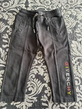 Givenchy Unisex Kids Black Logo-Trim Sweatpants